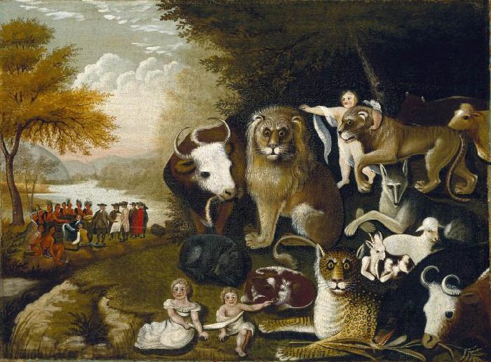 Edward Hicks The Peaceable Kingdom France oil painting art